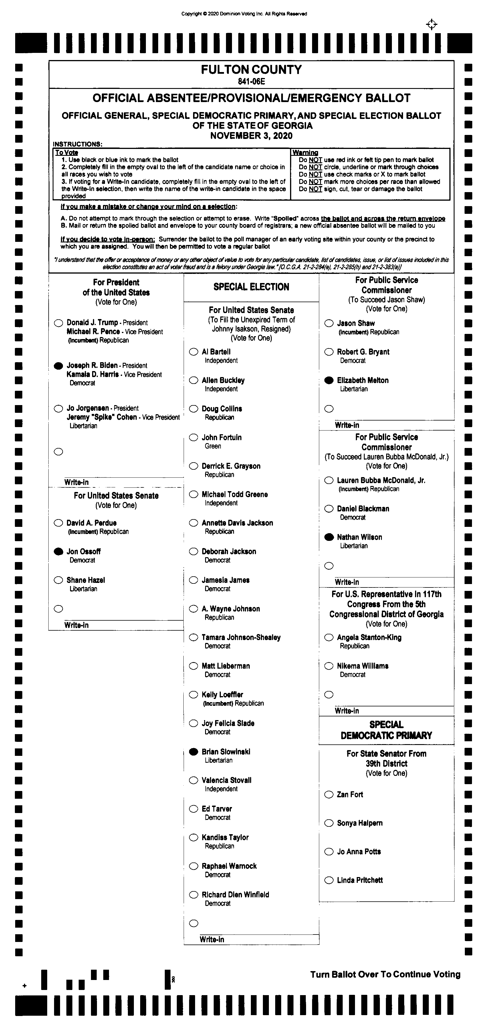 Source Ballot